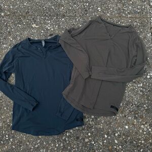 Bundle of alphalete button Henley long sleeve